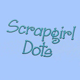 Scrapgirl Dots Embroidery alphabet Font Set
